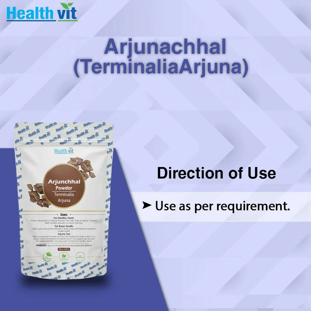 Healthvit Natural Arjunchhal Powder | Swadesiicart