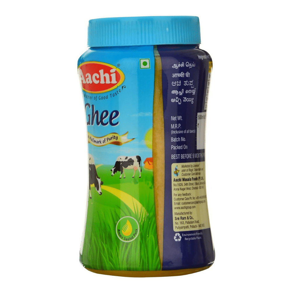 Aachi Ghee Jar | Desi Ghee with Rich Aroma | Pure Ghee | Helps in Better Digestion and Immunity | Swadesiicart