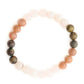 Red Carnelian, Amathyst Pyrite Metal Multicoloured Brown, Black and White Beads bracelet - Ruby Raang | Swadesiicart