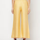 Aniyah Rayon Flared Slip-On Golden-Beige Palazzo