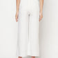 Indian Clothing Aniyah Rayon Flared Slip-On White Palazzo