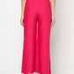Aniyah Fuchsia Color Rayon Flared Slip-On Palazzo