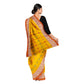 Exclusive Collection 100% Pure Cotton Yellow Tant Saree With Hand Weaving Work - Swadesiicart