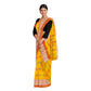 Exclusive Collection 100% Pure Cotton Yellow Tant Saree With Hand Weaving Work - Swadesiicart