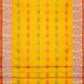 Exclusive Collection 100% Pure Cotton Yellow Tant Saree With Hand Weaving Work - Swadesiicart