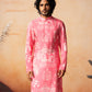 Botanical Architecture Traditional Printed Silk Kurta by Hilo Design