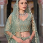 Anaita Green Net Lehenga Choli With Stone Embroidery Work