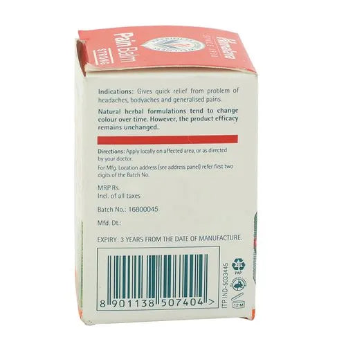Himalaya Herbals Rumalaya Pain Balm, Strong - Swadesiicart