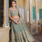 Anaita Green Net Lehenga Choli With Stone Embroidery Work