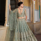 Anaita Green Net Lehenga Choli With Stone Embroidery Work