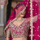 Anaita Magenta Net Lehenga Choli With Stone Embroidery Work