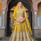 Anaita Yellow Net Lehenga Choli With Stone Embroidery Work