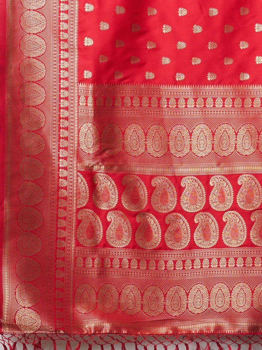 Anouk Floral Zari Banarasi Saree | Swadesiicart