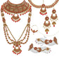 Tehzeeb Creations Traditional Stone Bridal Set 9 Pcs. For Girls & Women - Swadesiicart