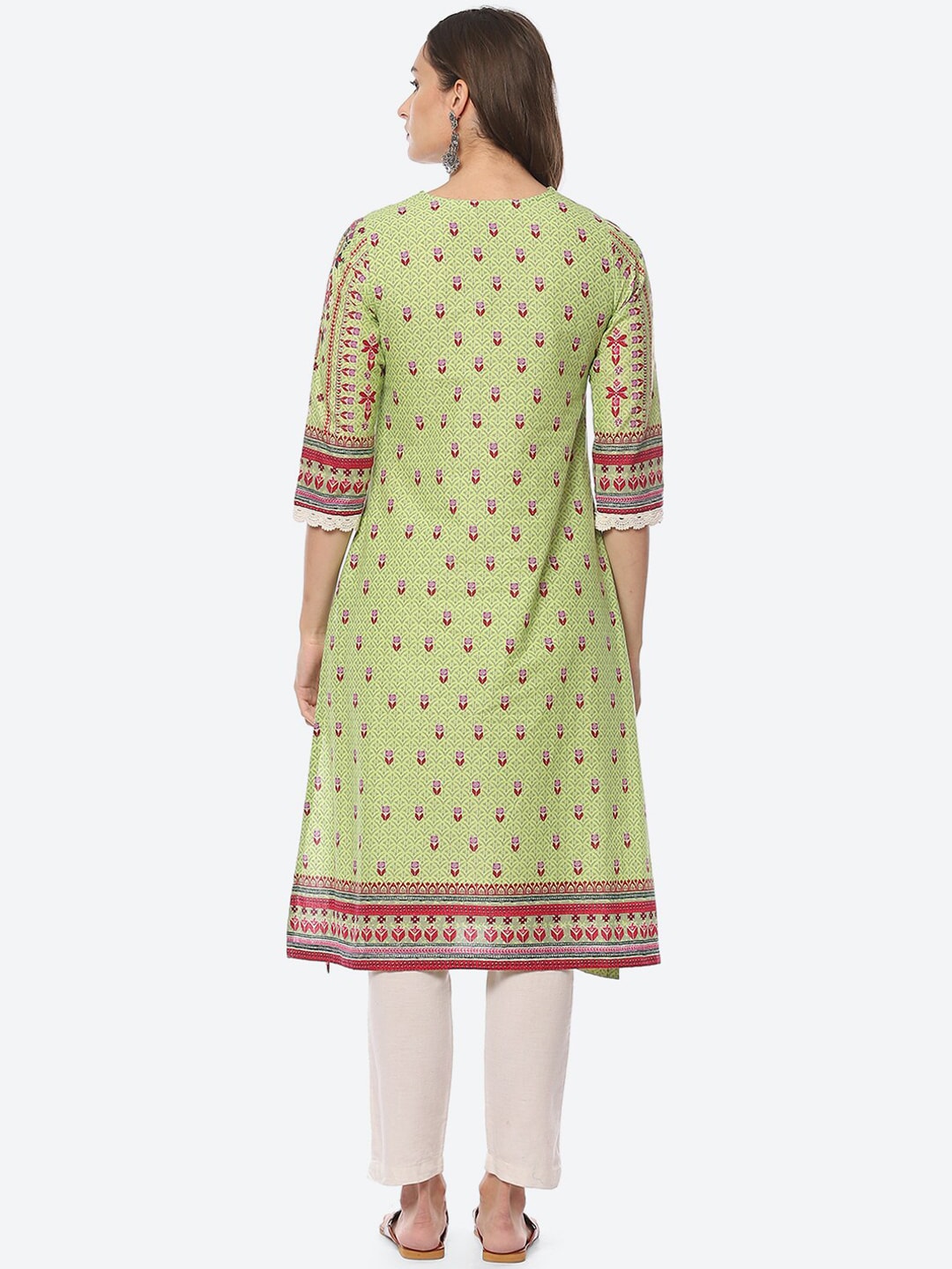 Biba Women Ethnic Motifs Printed Kurta - Swadesiicart