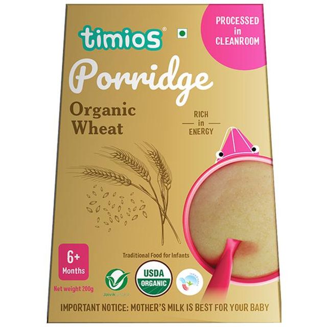 Timios Organic Wheat Porridge - Swadesiicart