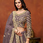 Anaita Purple Embroidered Net Designer Lehenga With Blouse