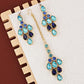 Tehzeeb CreationsDesigner Gold-Polished Elegant Stone Necklace Set For Women & Girls - Swadesiicart