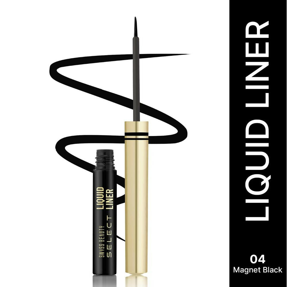 Swiss Beauty Select Here To Stay Liquid Liner, 4- Magnet Black | Swadesiicart