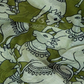 Shades of Mehndi Green And Black With Pichwai Print Munga Cotton Saree By Gayathri Reddy Designer Studio | Swadesiicart