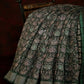 Dark Bottle Green Colour Mosaic Design Semi Chanderi Saree By Gayathri Reddy Designer Studio | Swadesiicart