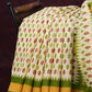 Combo of White and Green Patan Patola Semi Chanderi Saree By Gayathri Reddy Designer Studio | Swadesiicart