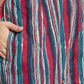 Aks Floral Printed V-Neck Pure Cotton Kurta with Salwar