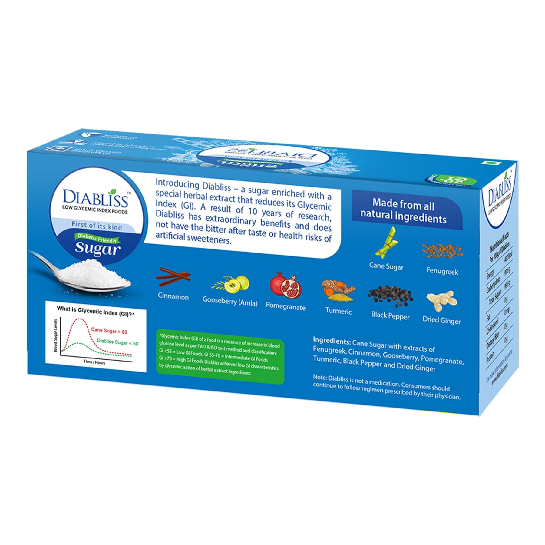 Diabliss Diabetic Friendly Sugar Sachets - Limited Time Offer - Swadesiicart