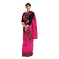 Exclusive Collection 100% Pure Cotton Pink Tant Saree With Hand Weaving Work - Swadesiicart