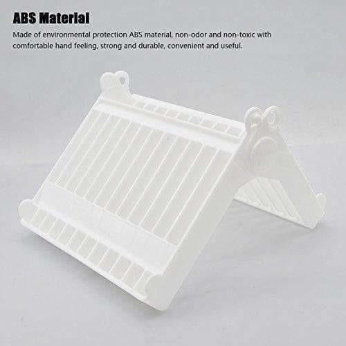 Folding Plastic Kitchen Dish Rack Stand Plate Holder for Bowls Plates - 2 Slots - Swadesiicart
