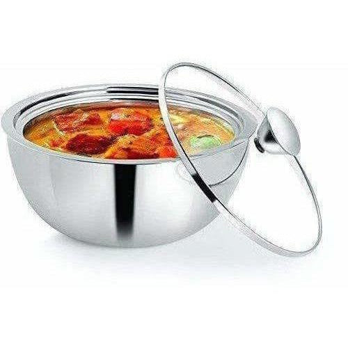 Stainless Steel Gravy Pot 850ml Silver - Swadesiicart