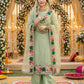 Anaita Green Georgette Stitched Suit With Embroidery & Sequence Work