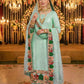 Anaita Sky Blue Georgette Stitched Suit With Embroidery & Sequence Work