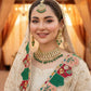 Anaita Beige Georgette Stitched Suit With Embroidery & Sequence Work