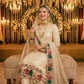 Anaita Beige Georgette Stitched Suit With Embroidery & Sequence Work