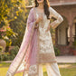Anaita White Fox Georgette Suit with Embroidery & Khatli Work