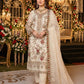 Anaita White Chiffon Suit with Embroidery & Sequence Work