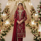Anaita Maroon Chiffon Suit with Embroidery & Sequence Work