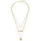 Gold-Toned Alloy Set Of 2 Multi Layer Designer Necklace - The Pari | Swadesiicart