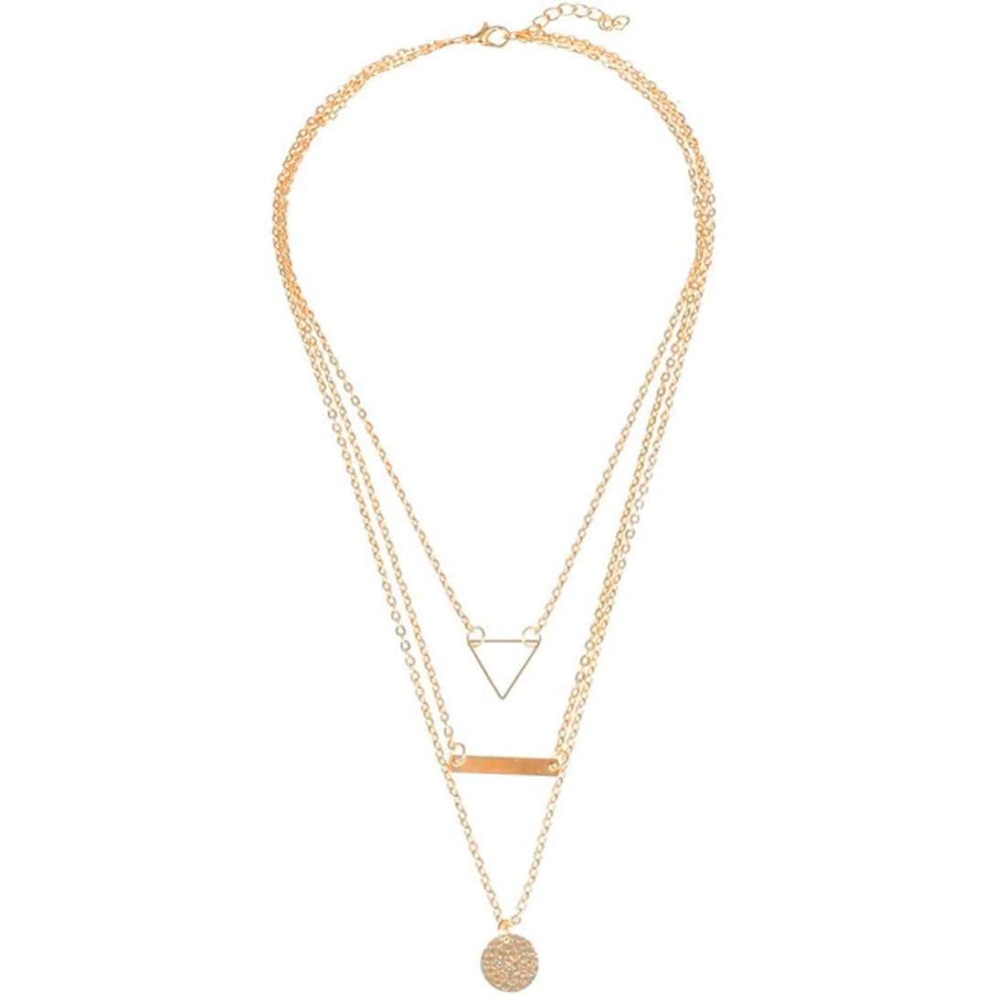Gold-Toned Alloy Set Of 2 Multi Layer Designer Necklace - The Pari | Swadesiicart