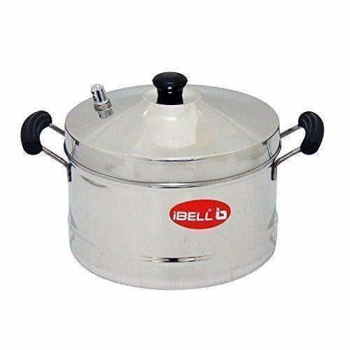 Stainless Steel Idly Cooker With 4 Idly Plates - Swadesiicart