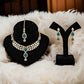 Tehzeeb Creations Traditional Gold-Polished Kundan Necklace Set for Girls & Women - Swadesiicart