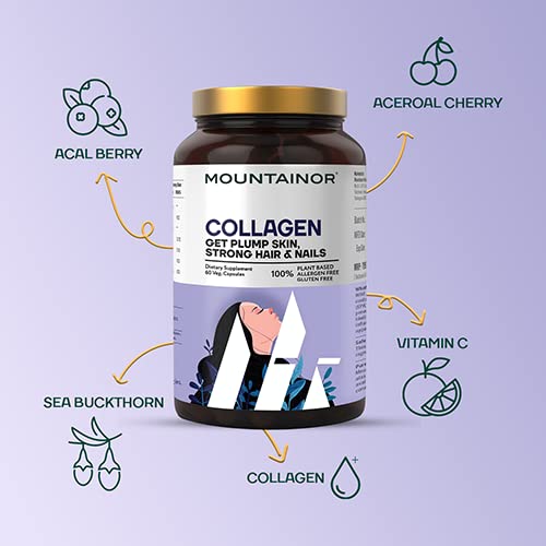 Mountainor Plant-Based Collagen Builder Capsules - Swadesiicart