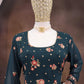 Anaita Teal Green Faux Georgette Sequins Embroidered Salwar Suit