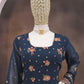Anaita Navy Blue Faux Georgette Sequins Embroidered Salwar Suit