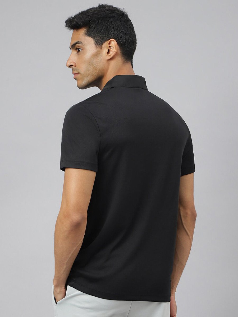 Alcis Men Train-Tech Anti-Static Slim-Fit Training Polo T-Shirt | Swadesiicart