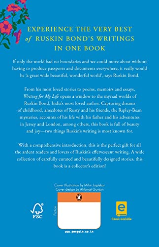 Writing for My Life The Very Best of Ruskin Bond - Swadesiicart