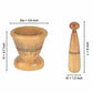 Wooden Spice Masher Mortar & Pestle - Swadesiicart