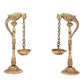 Brass - Pair Of Bird Diya Oil Lamp Stand | Swadesiicart