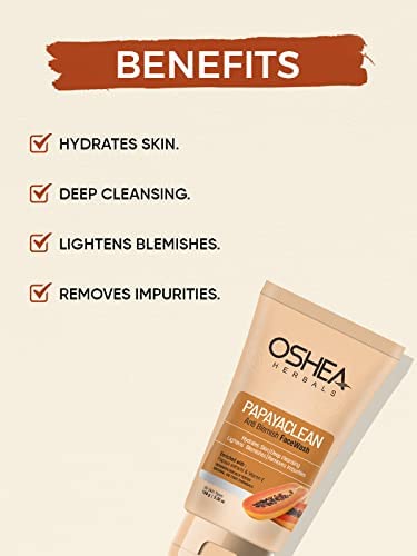 Oshea Herbals Papayaclean Anti Blemish Face Wash - Swadesiicart